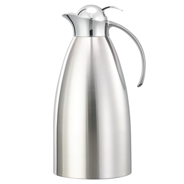 Marquette Push Button Stainless acuum Insulated Carafe, 67.6 Ounce, Brushed